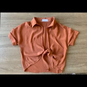 Urban Outfitters Crop Tie Top